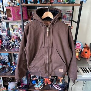 Schmidt Workwear Chocolate Brown Canvas Jacket Men’s M Carhartt Style